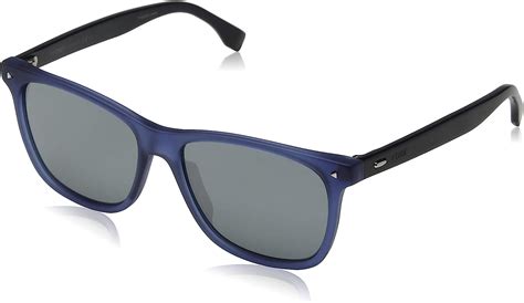 Fendi Men's FFM0002 Sunglasses, Blue/Black, 55